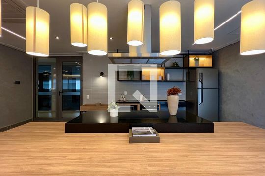 Área comum - Salão de festas de apartamento à venda com 1 quarto, 44m² em Pinheiros, São Paulo