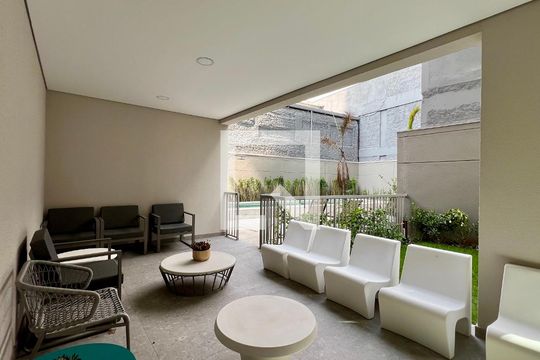 Área comum de apartamento à venda com 1 quarto, 44m² em Pinheiros, São Paulo