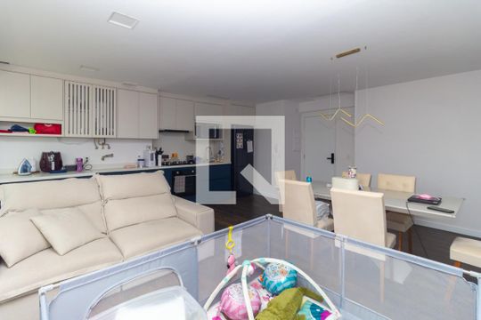 Sala - Cozinha de apartamento à venda com 3 quartos, 79m² em Vila Dom Pedro I, São Paulo
