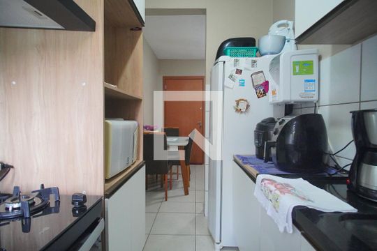 Cozinha de apartamento à venda com 2 quartos, 50m² em Canudos, Novo Hamburgo