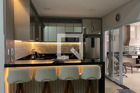Cozinha de casa de condomínio para alugar com 3 quartos, 245m² em Jardim Residencial da Villa Suiça, Indaiatuba