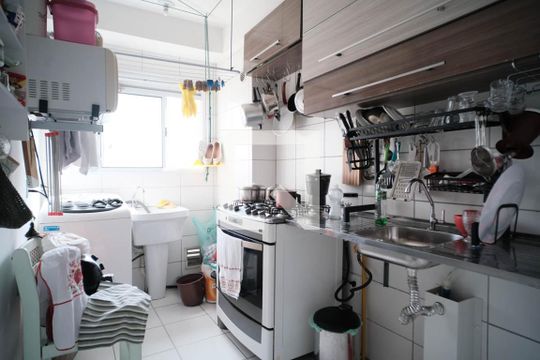Cozinha de apartamento à venda com 2 quartos, 50m² em Vila Silvia, São Paulo