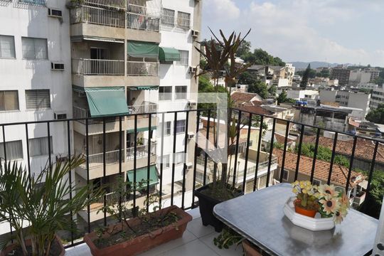 Varanda da Sala  de apartamento à venda com 3 quartos, 130m² em Méier, Rio de Janeiro