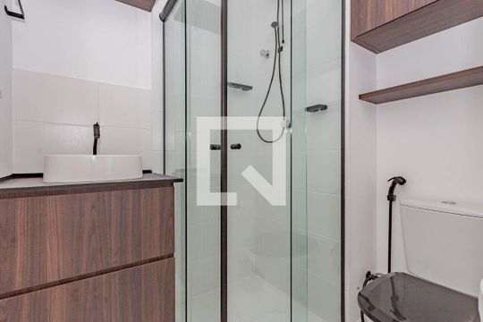 Banheiro de kitnet/studio à venda com 1 quarto, 17m² em Vila Moraes, São Paulo