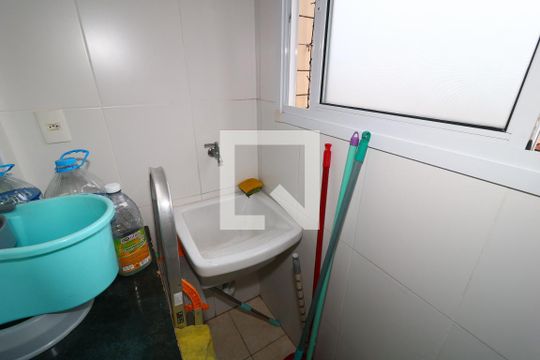Área de Serviço de apartamento para alugar com 1 quarto, 68m² em Vila Caiçara, Praia Grande