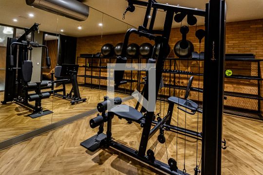 Área comum - Academia de kitnet/studio para alugar com 1 quarto, 31m² em Farroupilha, Porto Alegre