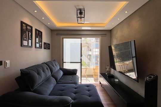Sala de TV de apartamento para alugar com 2 quartos, 57m² em Vila Madalena, São Paulo