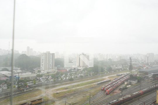 Vista Sacada Sala de apartamento à venda com 1 quarto, 28m² em Belenzinho, São Paulo