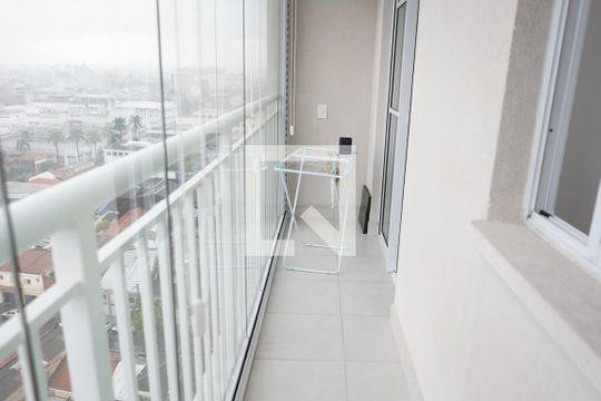 Sacada Sala de apartamento à venda com 1 quarto, 28m² em Belenzinho, São Paulo