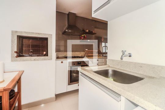 Cozinha e Área de Serviço de apartamento à venda com 1 quarto, 87m² em Petrópolis, Porto Alegre
