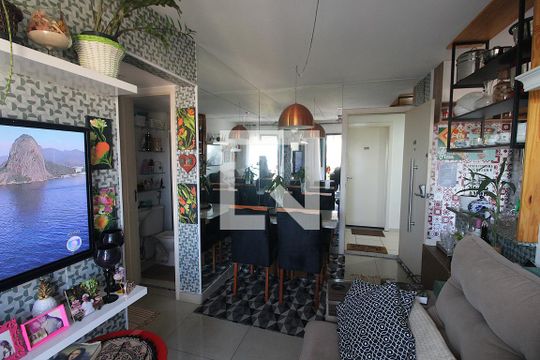 Sala de apartamento à venda com 2 quartos, 46m² em Maria da Graça, Rio de Janeiro