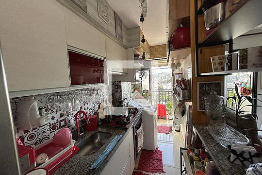 Cozinha de apartamento à venda com 2 quartos, 46m² em Maria da Graça, Rio de Janeiro