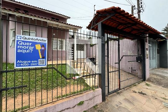 Fachada + Placa de apartamento à venda com 2 quartos, 56m² em Santo Andre, São Leopoldo