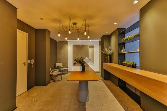 Área comum - Salão de festas de kitnet/studio para alugar com 1 quarto, 24m² em Pinheiros, São Paulo