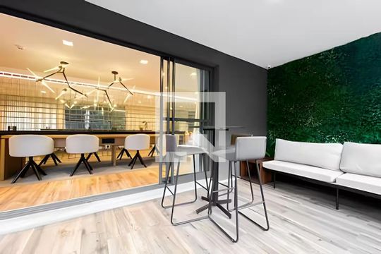 Área comum de apartamento à venda com 1 quarto, 28m² em Pinheiros, São Paulo