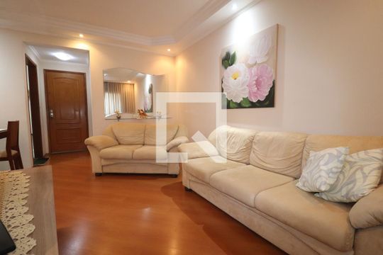 Sala de apartamento à venda com 3 quartos, 93m² em Campestre, Santo André