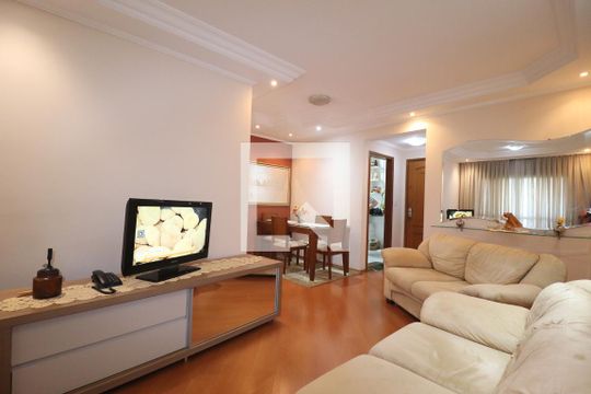 Sala de apartamento à venda com 3 quartos, 93m² em Campestre, Santo André