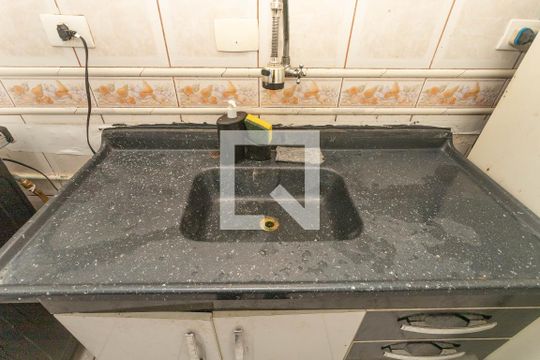 Cozinha  de apartamento à venda com 1 quarto, 45m² em Vila Santa Luzia, São Bernardo do Campo