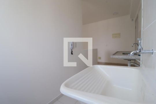 Área de Serviço de apartamento à venda com 2 quartos, 42m² em Vila Valparaíso, Santo André
