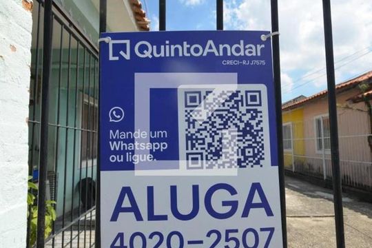 Placa Instalada de casa para alugar com 2 quartos, 50m² em Campo Grande, Rio de Janeiro
