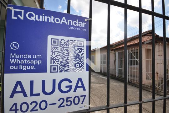 Placa Instalada de casa para alugar com 2 quartos, 50m² em Campo Grande, Rio de Janeiro