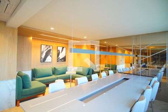Área Comum - Coworking de kitnet/studio à venda com 1 quarto, 25m² em Boa Vista, Porto Alegre