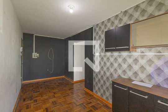 Sala/Cozinha de apartamento à venda com 1 quarto, 42m² em Centro, Canoas