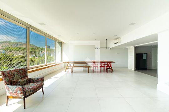 Sala de apartamento para alugar com 3 quartos, 220m² em Botafogo, Rio de Janeiro