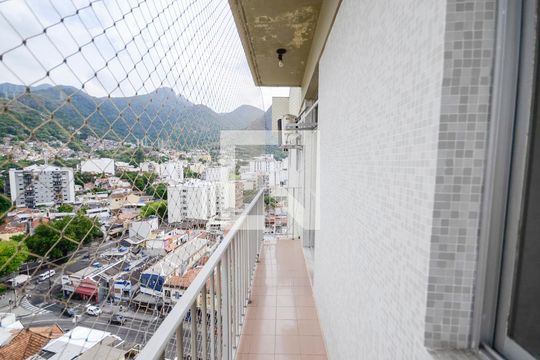 Varanda da Sala de apartamento para alugar com 3 quartos, 106m² em Grajaú, Rio de Janeiro