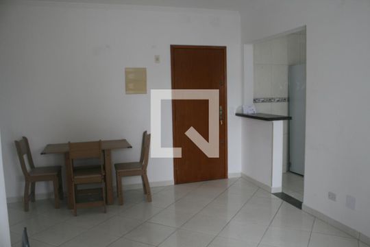 Sala de apartamento para alugar com 1 quarto, 54m² em Aviação, Praia Grande