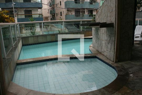 Área comum - Piscina de apartamento para alugar com 1 quarto, 54m² em Aviação, Praia Grande