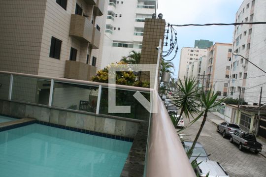 Área comum - Piscina de apartamento para alugar com 1 quarto, 54m² em Aviação, Praia Grande