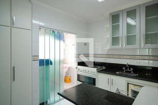 Cozinha de apartamento à venda com 3 quartos, 87m² em Vila Caminho do Mar, São Bernardo do Campo
