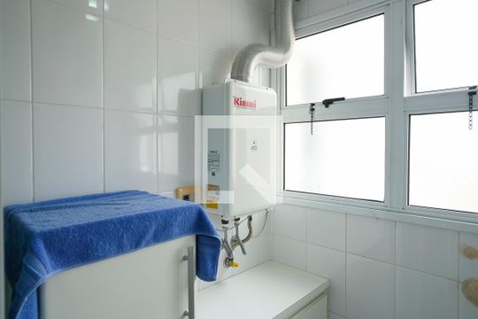 Área de serviço de apartamento à venda com 3 quartos, 87m² em Vila Caminho do Mar, São Bernardo do Campo