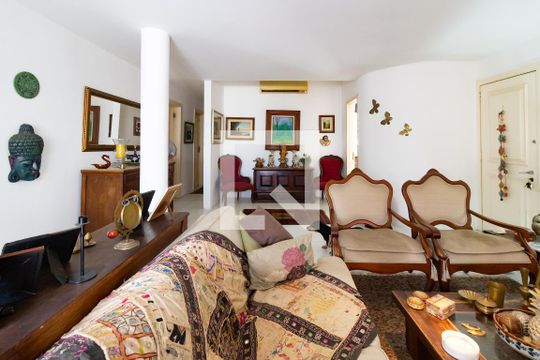 Sala de apartamento à venda com 3 quartos, 200m² em Botafogo, Rio de Janeiro