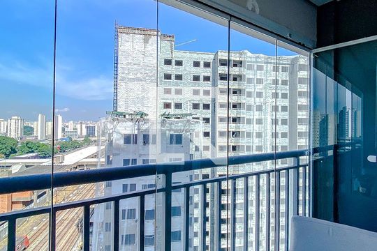 Varanda de kitnet/studio à venda com 1 quarto, 24m² em Belenzinho, São Paulo