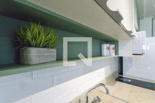 Cozinha americana de kitnet/studio para alugar com 1 quarto, 33m² em Vila Cordeiro, São Paulo