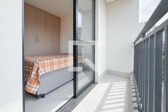 Varanda Quarto de apartamento para alugar com 1 quarto, 33m² em Vila Mariana, São Paulo
