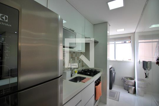 Cozinha de apartamento à venda com 2 quartos, 56m² em Planalto, São Bernardo do Campo