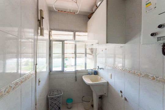 Área de Serviço de apartamento à venda com 3 quartos, 90m² em Rocha, Rio de Janeiro