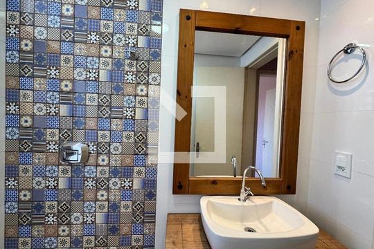 Banheiro de apartamento à venda com 1 quarto, 59m² em Centro, São Leopoldo