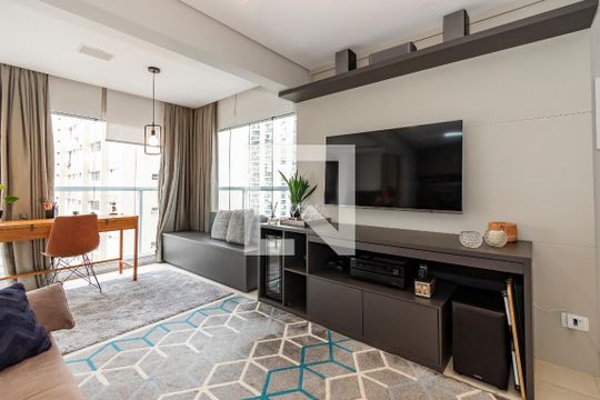 Sala de kitnet/studio à venda com 1 quarto, 43m² em Santo Amaro, São Paulo