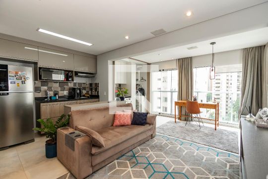 Sala de kitnet/studio à venda com 1 quarto, 43m² em Santo Amaro, São Paulo