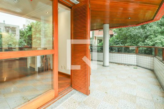 Varanda da Sala de apartamento à venda com 3 quartos, 237m² em Petrópolis, Porto Alegre