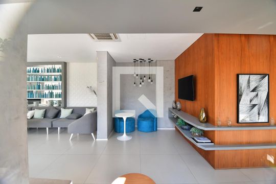 Área comum - Salão de festas de apartamento para alugar com 1 quarto, 42m² em Bosque, Campinas