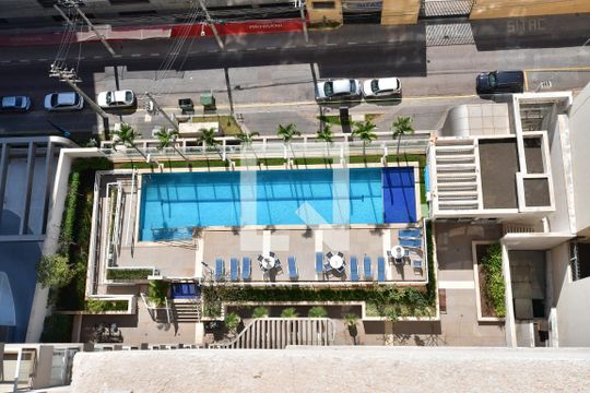 Área comum - Piscina de apartamento para alugar com 1 quarto, 42m² em Bosque, Campinas