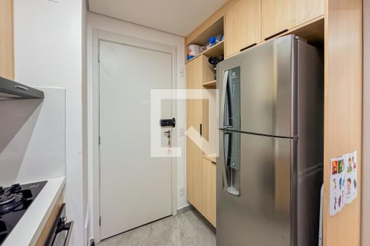 Cozinha de apartamento à venda com 1 quarto, 26m² em Mooca, São Paulo