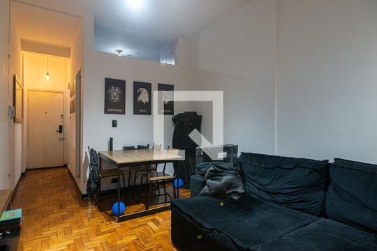 Sala de apartamento à venda com 1 quarto, 42m² em Consolação, São Paulo