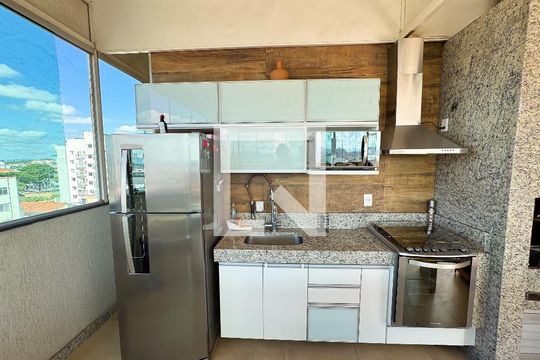 Varanda gourmet de apartamento à venda com 4 quartos, 300m² em Eldorado, Contagem