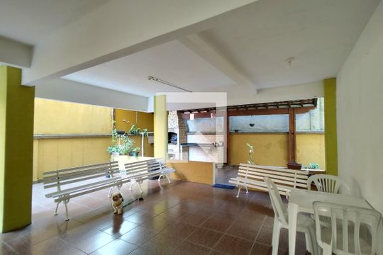 Área comum de apartamento para alugar com 1 quarto, 50m² em Vila Caiçara, Praia Grande